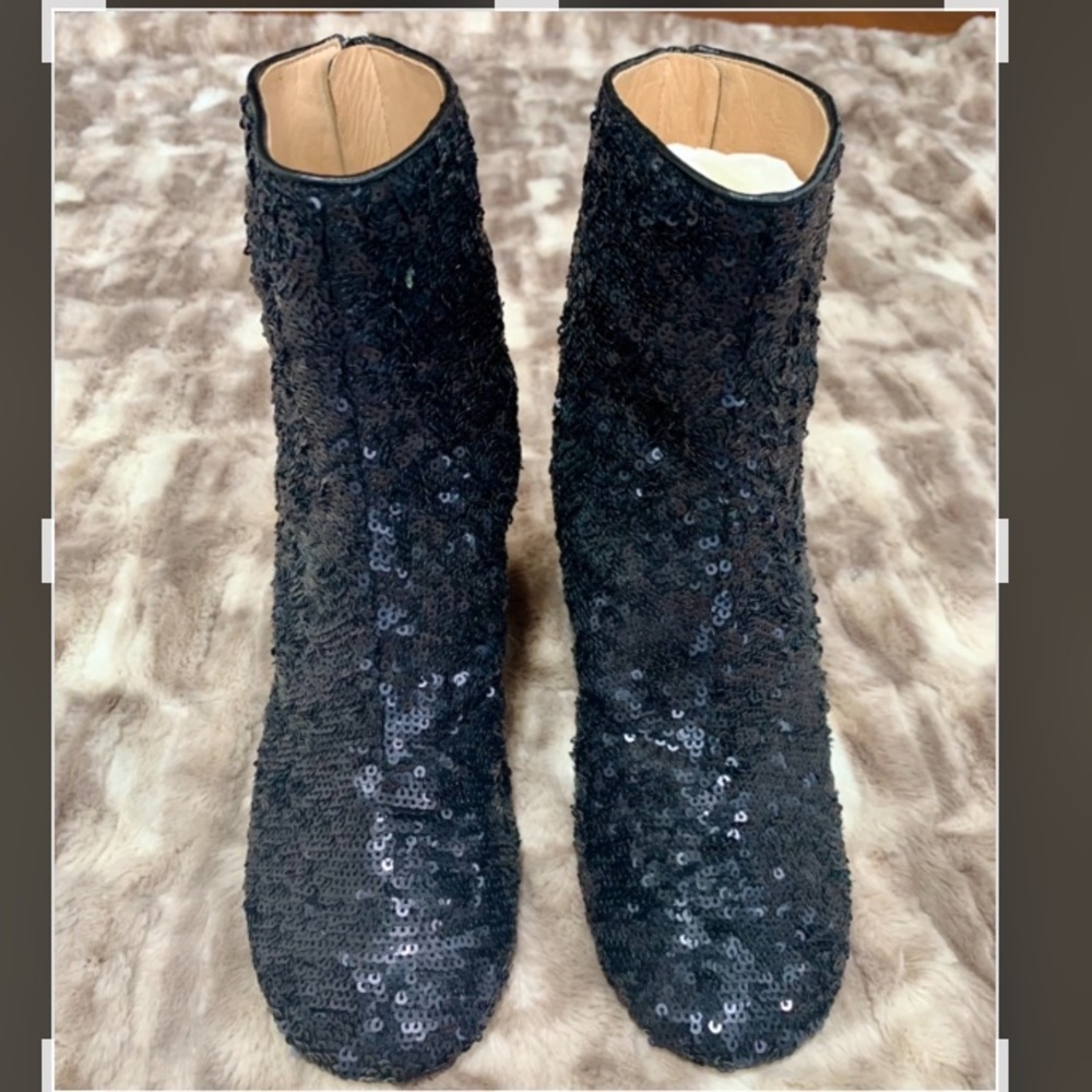 MAISON MARTIN MARGIELA  Sequins Booties size IT 39 US 8.5